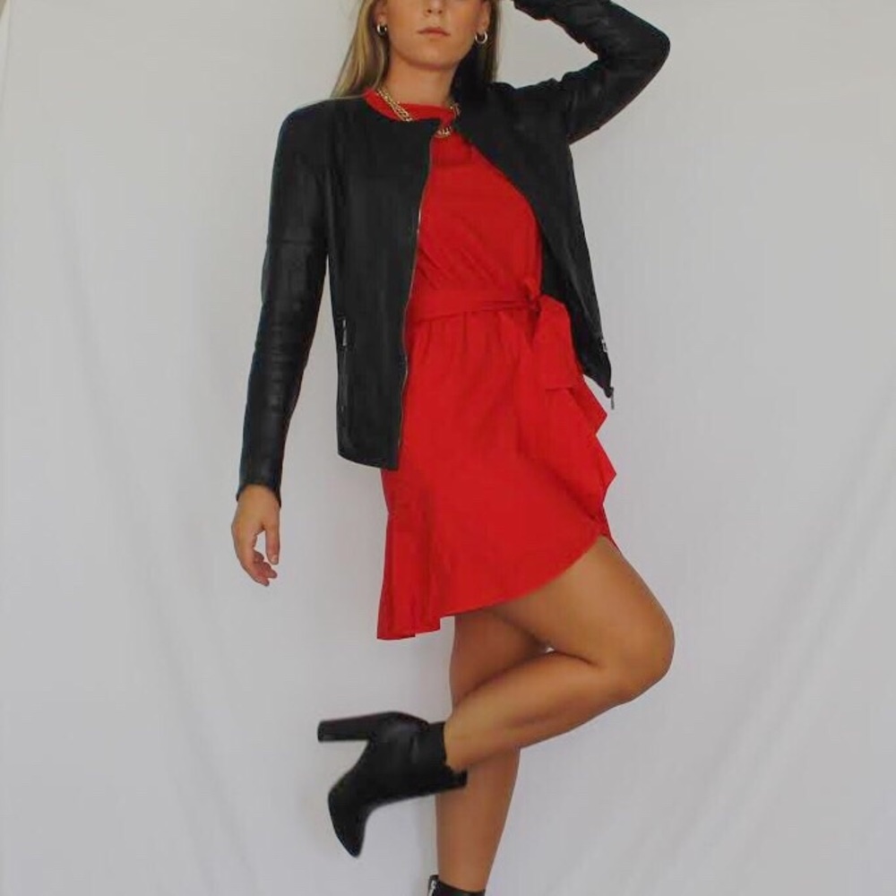 Italian Red Cotton Dress
